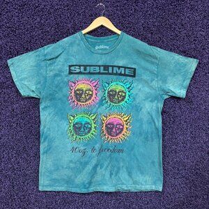 Sublime 40oz to Freedom Album Pop Art Rock Band T-Shirt XL